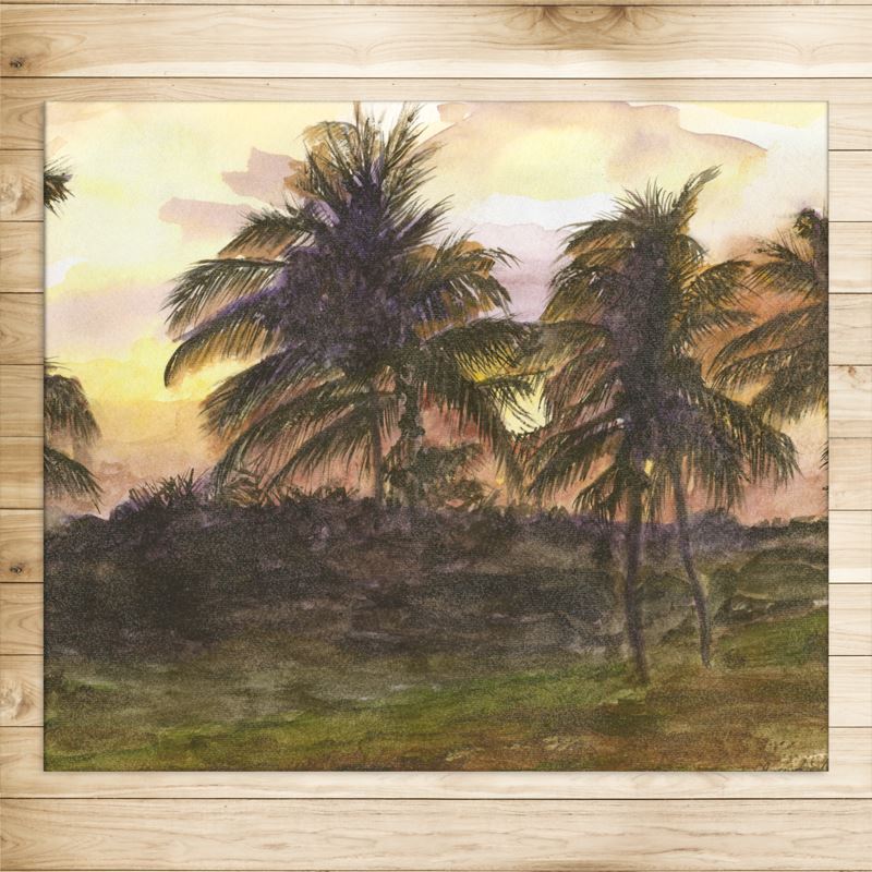 Driftwood Sunset Velvet Rug – Livacious Lu® Artistic Floor Decor ...